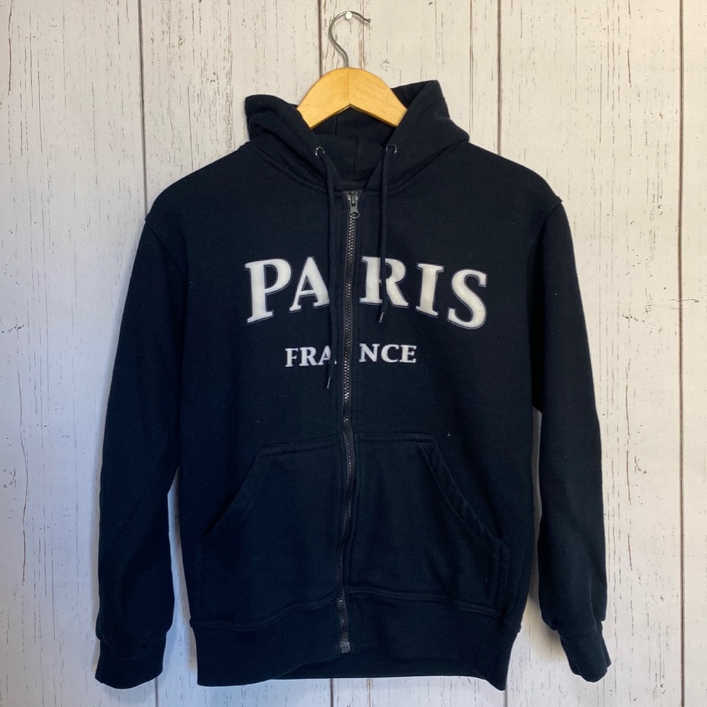 Paris Navy Zip-up Jacket